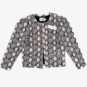 Rebecca Minkoff Shay Jacket Snakeskin NWT Small